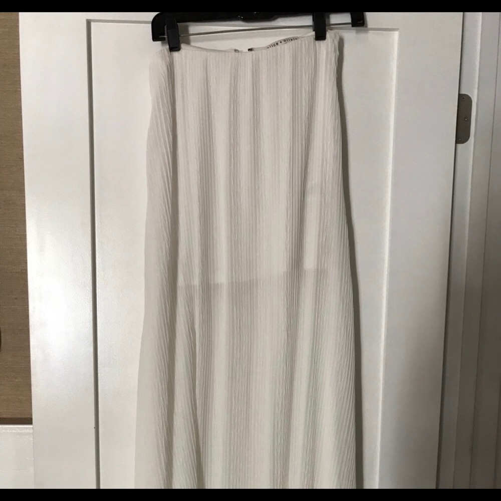 Alice + Olivia pleated maxi skirt